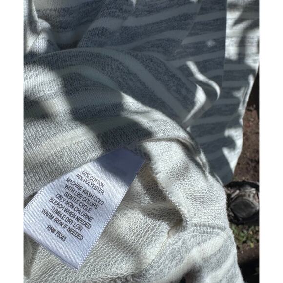 New With Tag Kenji Gray and White Striped Skirt Size L - Picture 6 of 6